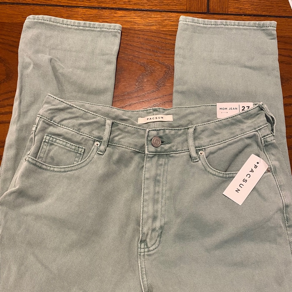 Light green pacsun mom jeans